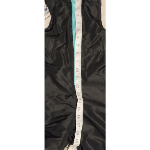 Champion C9 Water Resistant Black/Teal Snowbib Snow Ski Overall Girls S 6-6x EUC - Picture 4 of 8